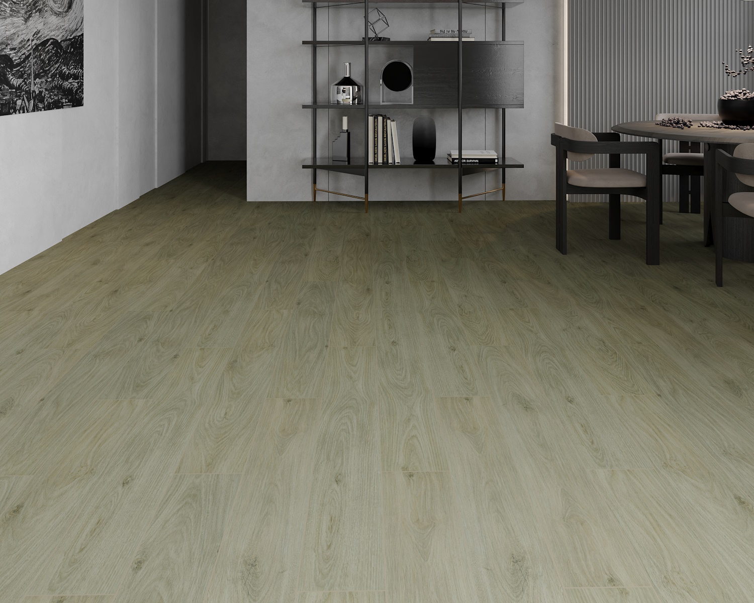 Кварцвиниловый SPC ламинат Art East Artek Дуб Кубань 193-ART 1200×182×4,5 фото в интерьере